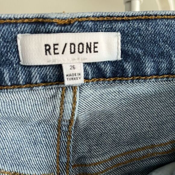 Re/Done Comfort Stretch High Rise Ankle Crop Jeans size 26, NWOT - Picture 7 of 11